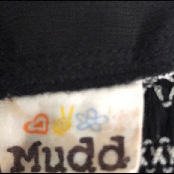 Mudd Black Sheer Top White Trim Detail - Picture 4 of 4